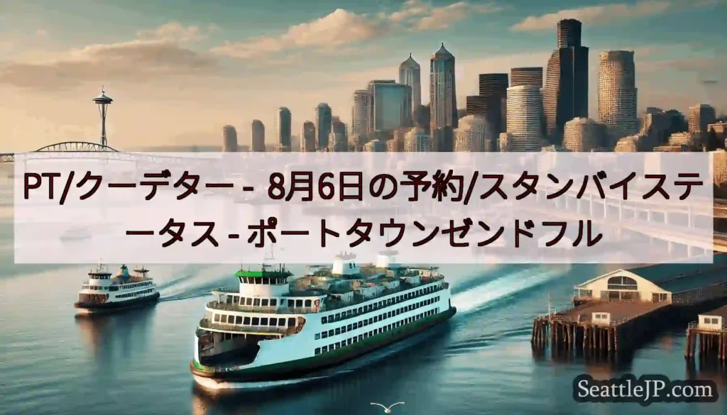 PT/クーデター - 8月6日の予約/スタンバイステータス -