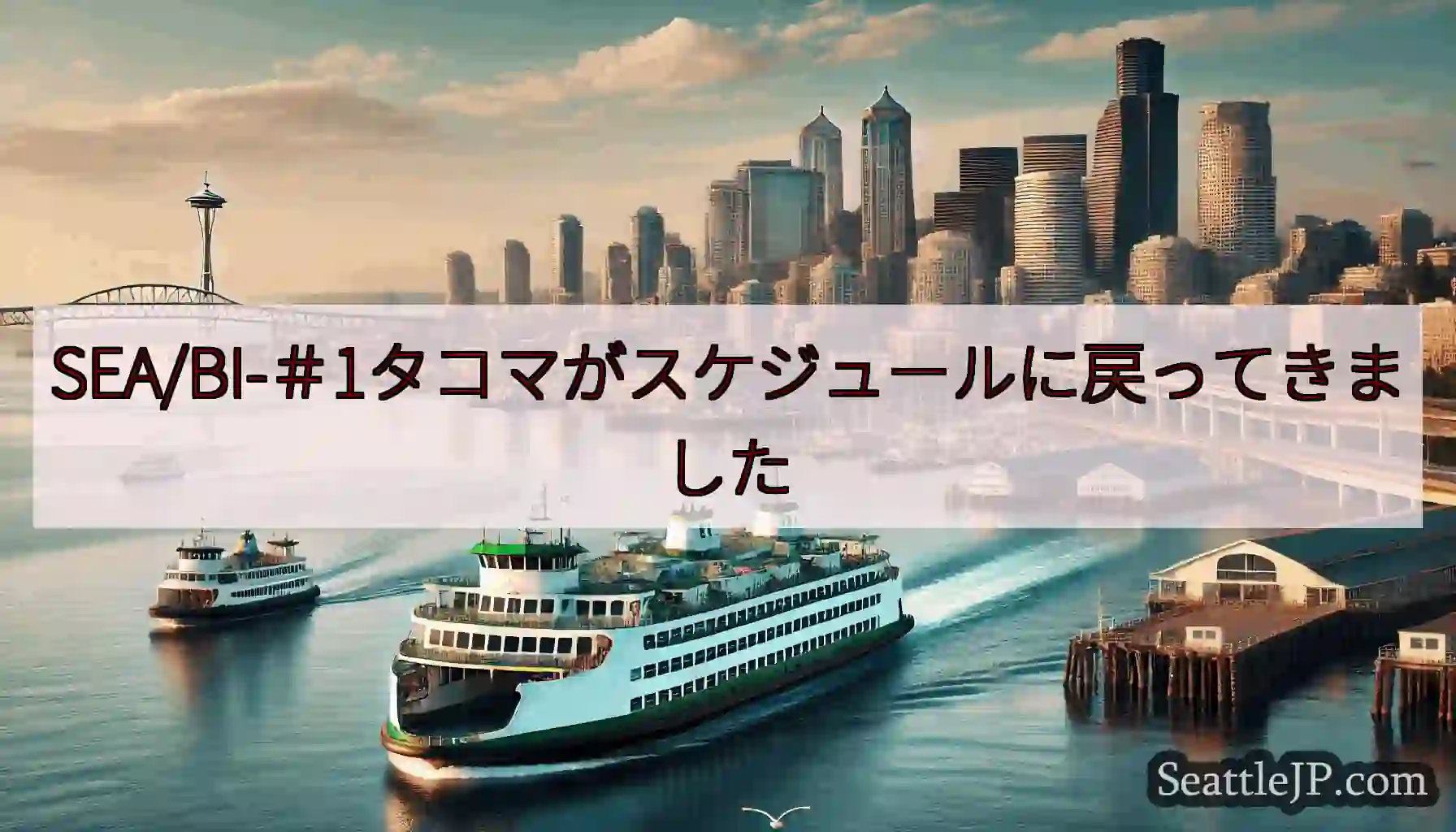SEA/BI-＃1タコマがスケジュールに戻ってきましたhttps://wsdot.com/ferri