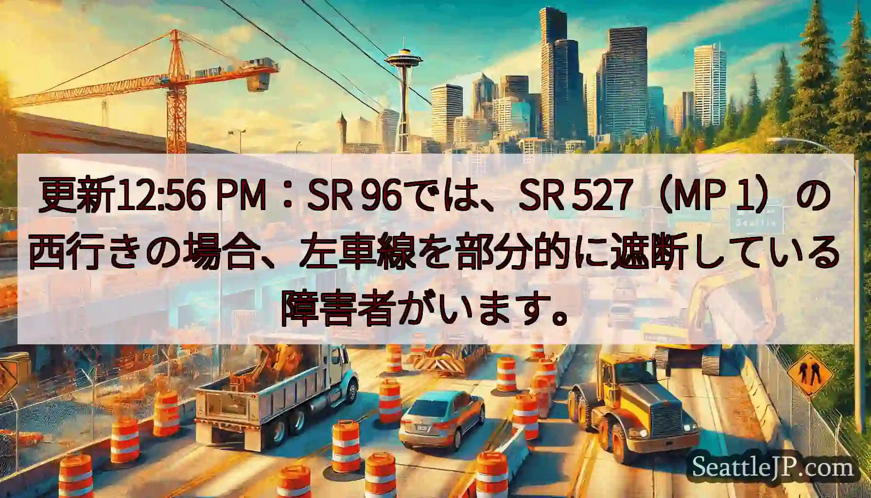 更新12:56 PM：SR 96では、SR 527（MP
