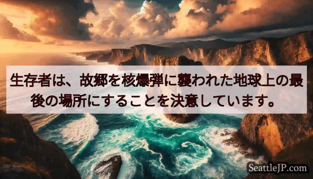 生存者は、故郷を核爆弾に襲われた地球上の最後の場所にすることを決意しています。
