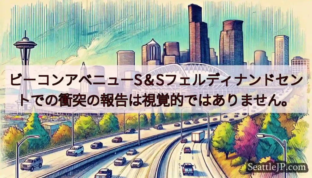 ビーコンアベニューS＆Sフェルディナンドセントでの衝突の報告は視覚的ではありません。