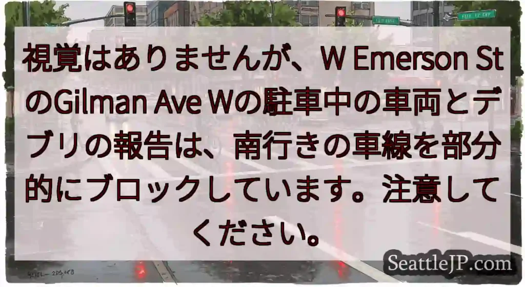 視覚はありませんが、W Emerson StのGilman Ave