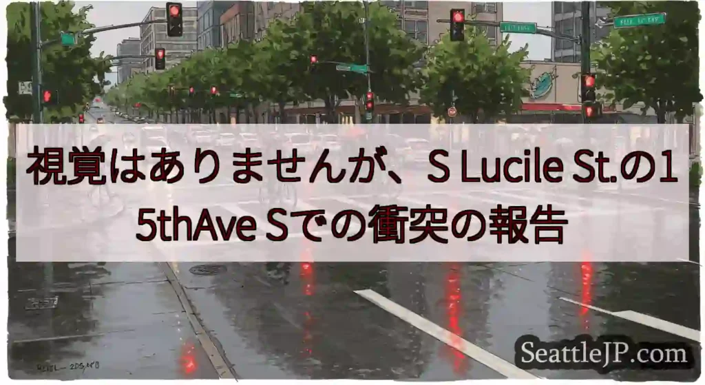 視覚はありませんが、S Lucile St.の15thAve Sでの衝突の報告