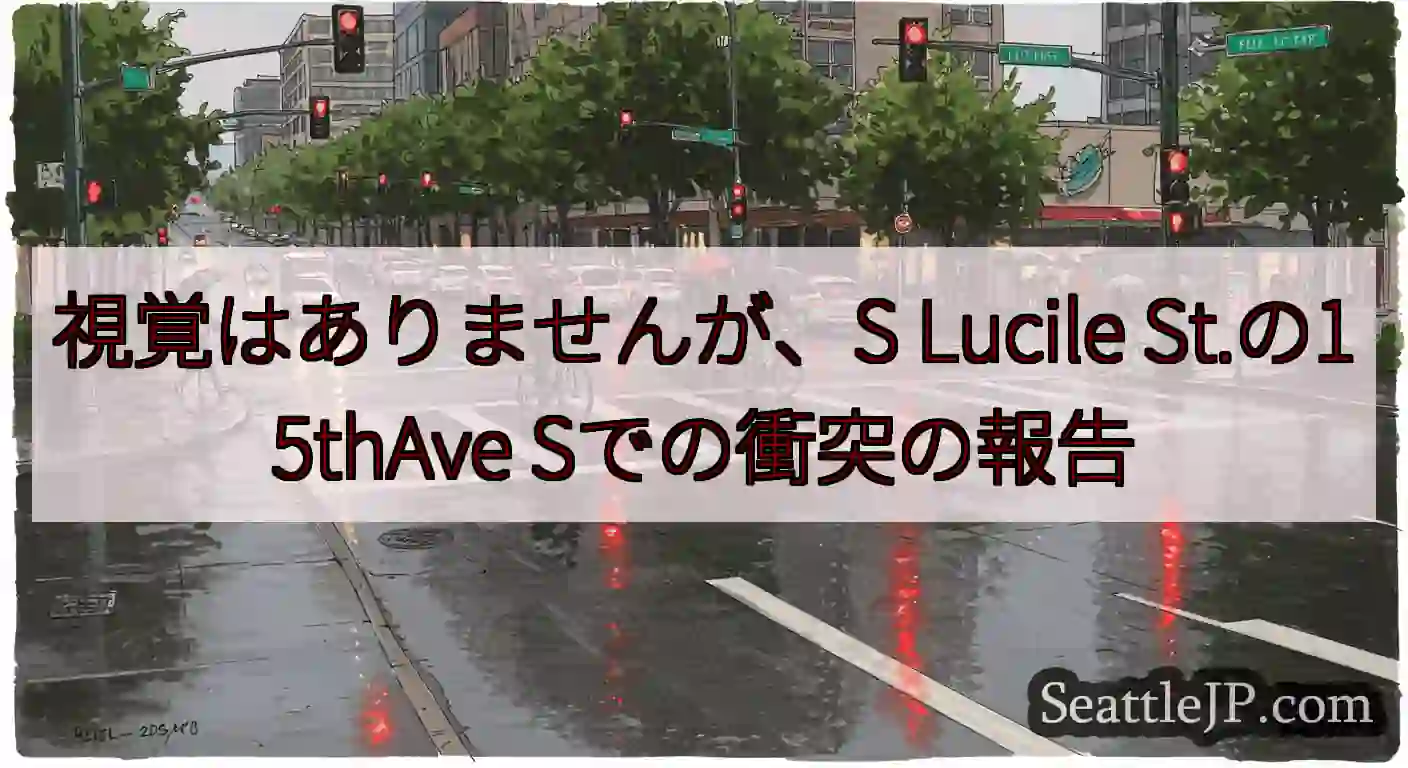 視覚はありませんが、S Lucile St.の15thAve Sでの衝突の報告