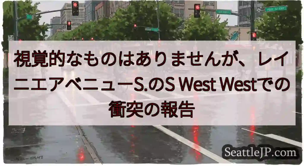 視覚的なものはありませんが、レイニエアベニューS.のS West Westでの衝突の報告
