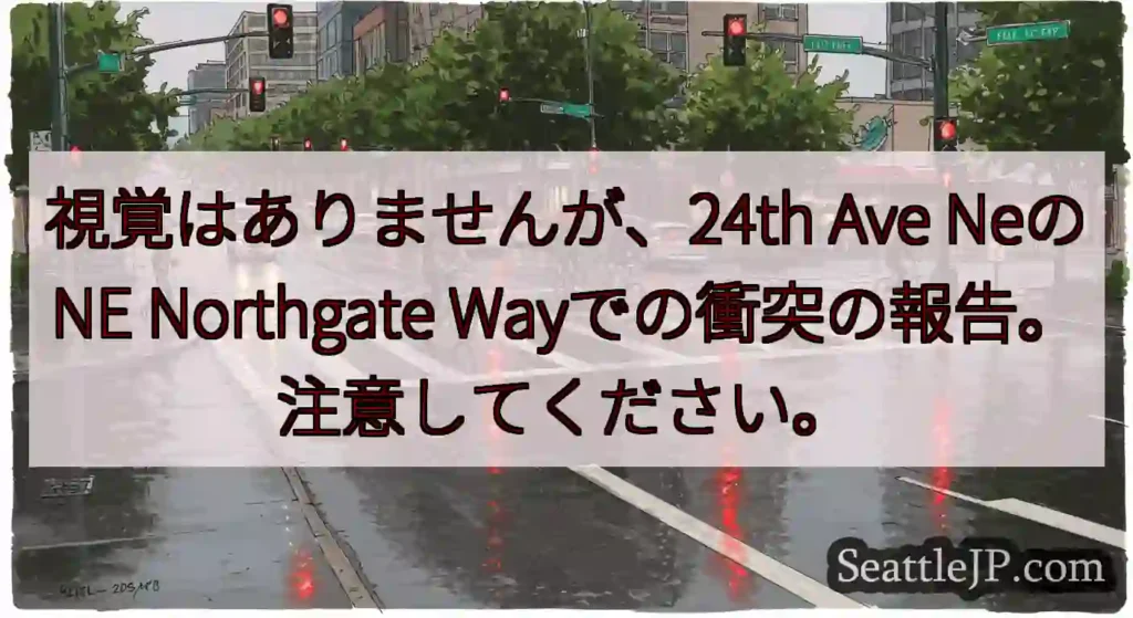 視覚はありませんが、24th Ave NeのNE Northgate