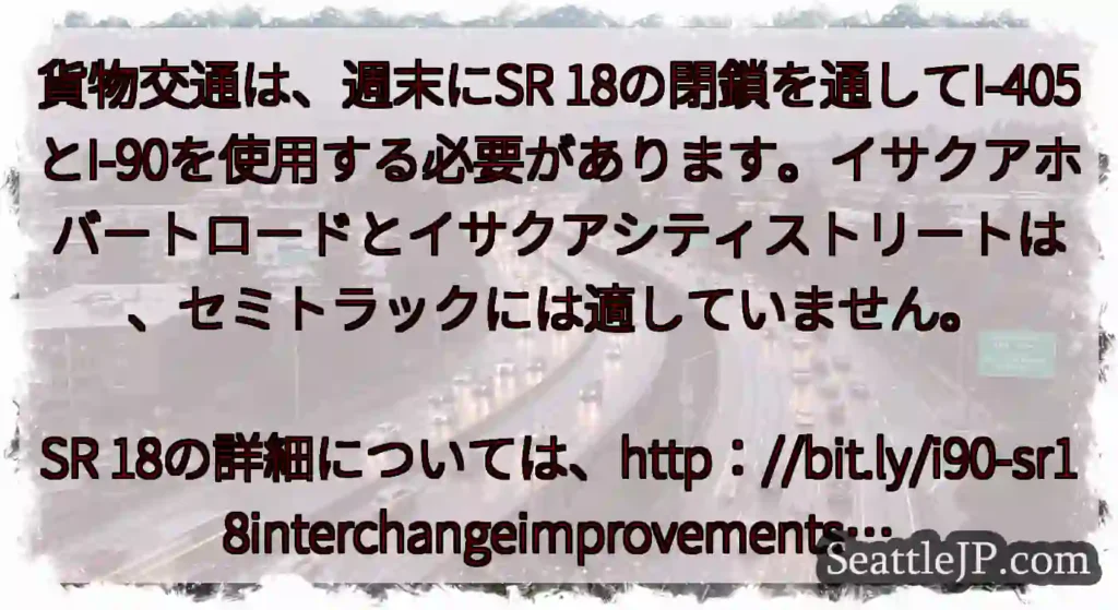 貨物交通は、週末にSR
