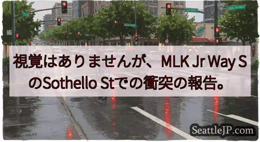 視覚はありませんが、MLK Jr Way SのSothello Stでの衝突の報告。