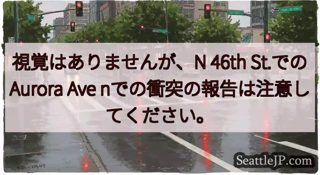視覚はありませんが、N 46th St.でのAurora Ave