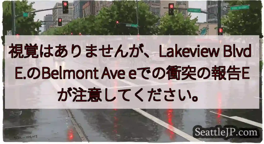 視覚はありませんが、Lakeview Blvd E.のBelmont Ave