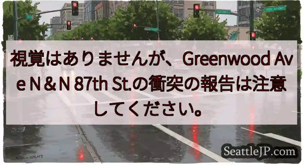 視覚はありませんが、Greenwood Ave N＆N 87th