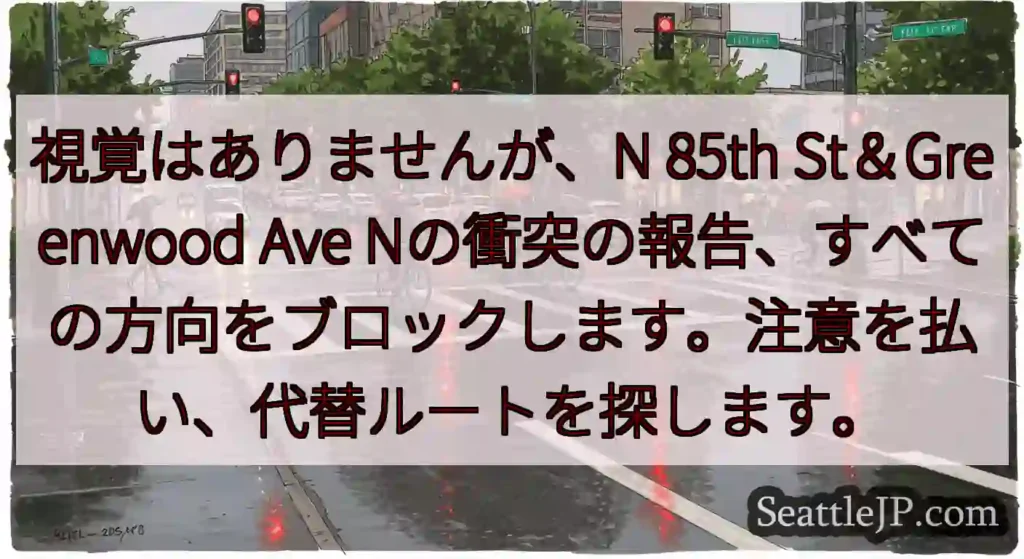 視覚はありませんが、N 85th St＆Greenwood Ave
