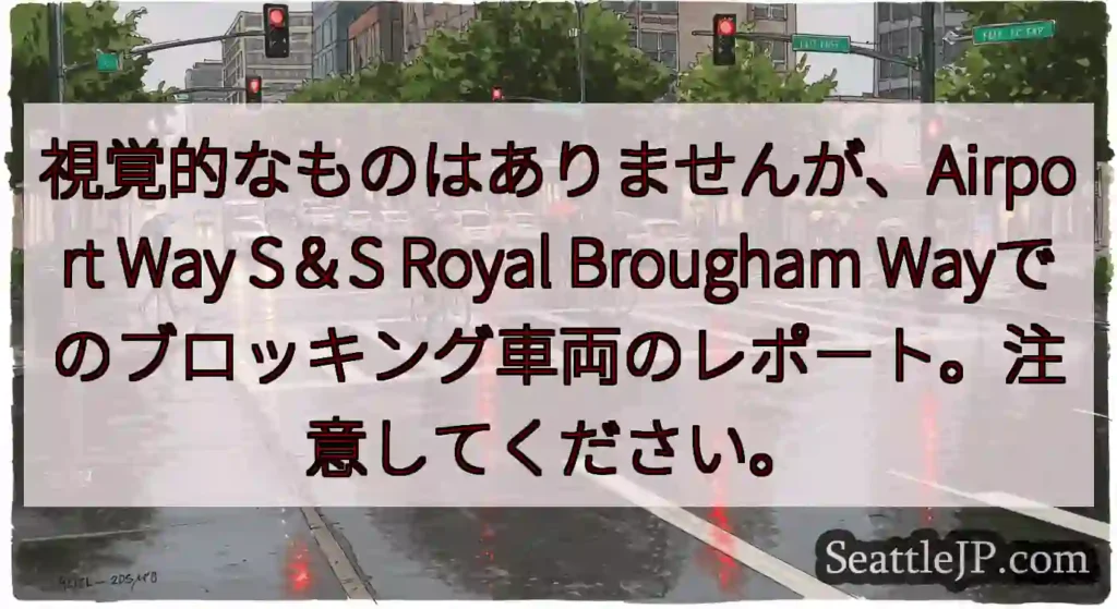 視覚的なものはありませんが、Airport Way S＆S Royal Brougham