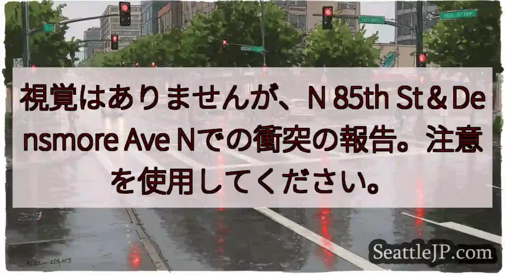 視覚はありませんが、N 85th St＆Densmore Ave