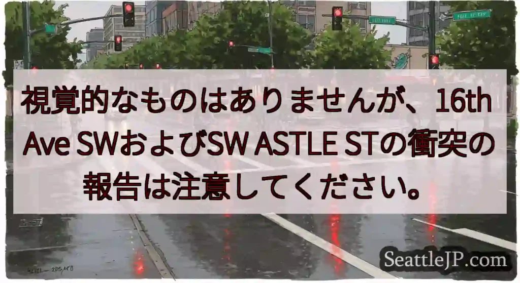 視覚的なものはありませんが、16th Ave SWおよびSW ASTLE