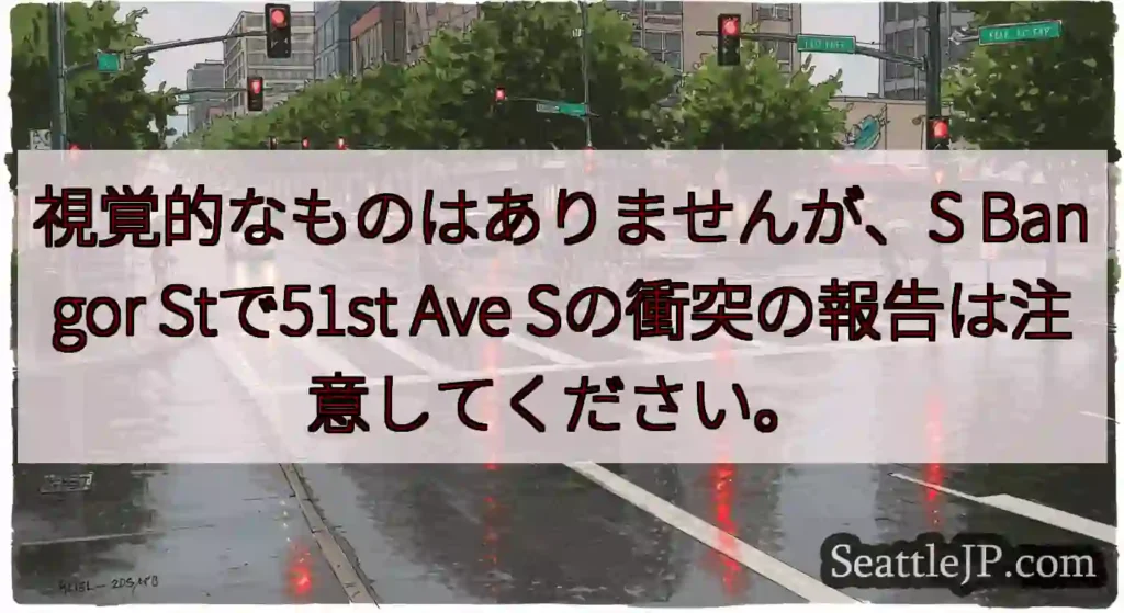 視覚的なものはありませんが、S Bangor Stで51st Ave