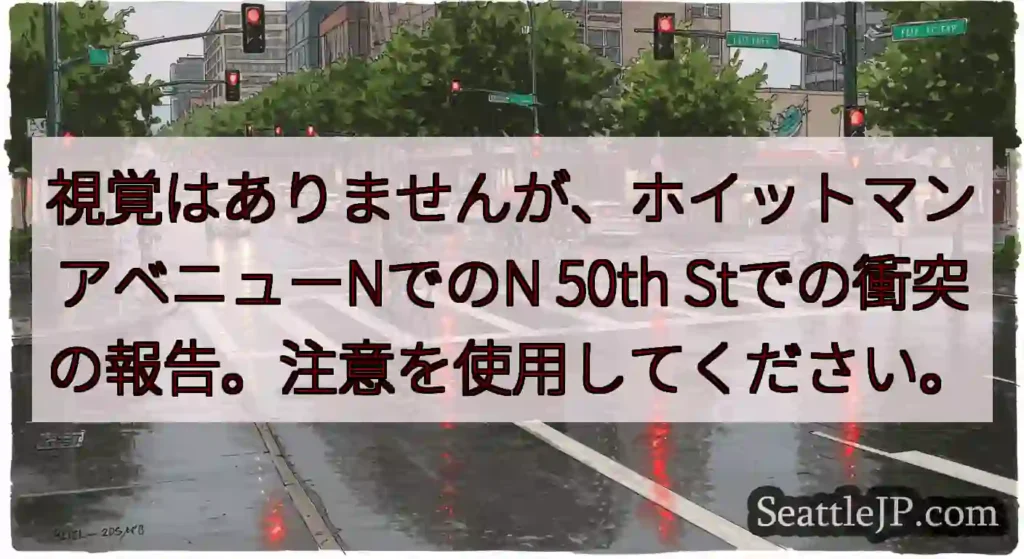 視覚はありませんが、ホイットマンアベニューNでのN 50th