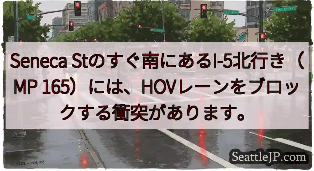 Seneca Stのすぐ南にあるI-5北行き（MP