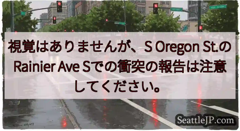 視覚はありませんが、S Oregon St.のRainier Ave
