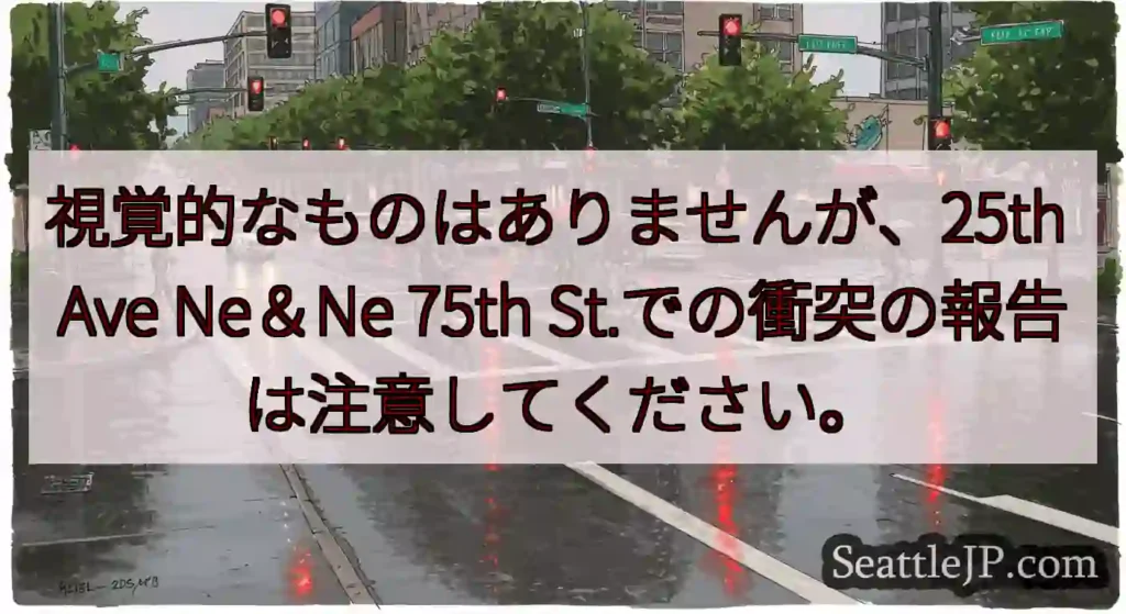 視覚的なものはありませんが、25th Ave Ne＆Ne 75th
