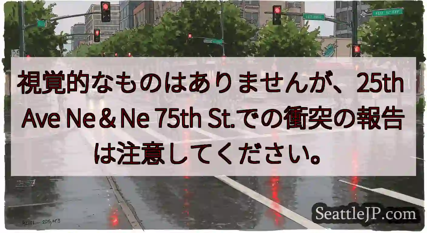 視覚的なものはありませんが、25th Ave Ne＆Ne 75th