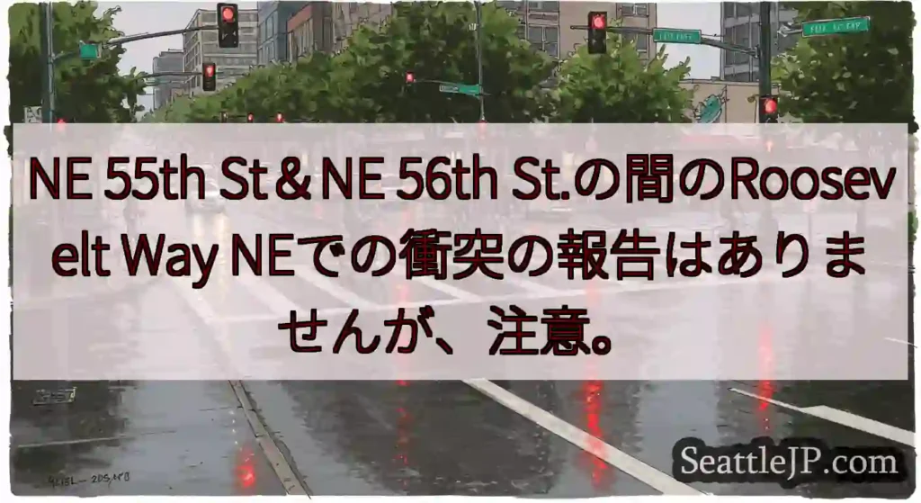 NE 55th St＆NE 56th St.の間のRoosevelt Way