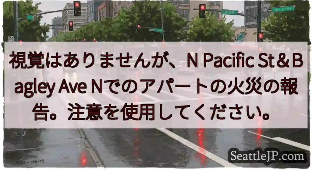 視覚はありませんが、N Pacific St＆Bagley Ave