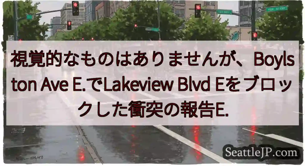 視覚的なものはありませんが、Boylston Ave E.でLakeview Blvd