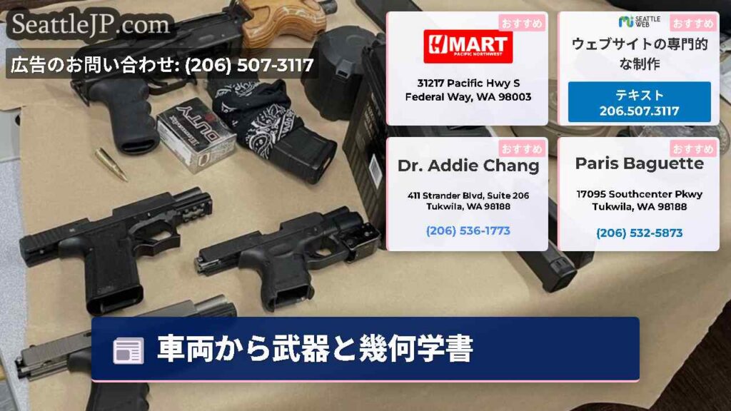 車両から武器と幾何学書