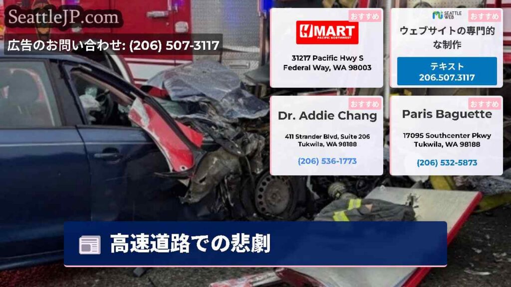 高速道路での悲劇