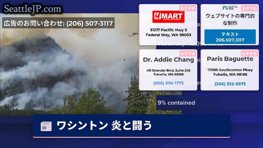 ワシントン 炎と闘う