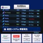 航空システム 障害発生