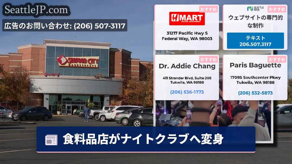 食料品店がナイトクラブへ変身