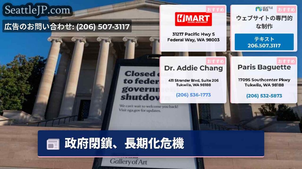 政府閉鎖、長期化危機