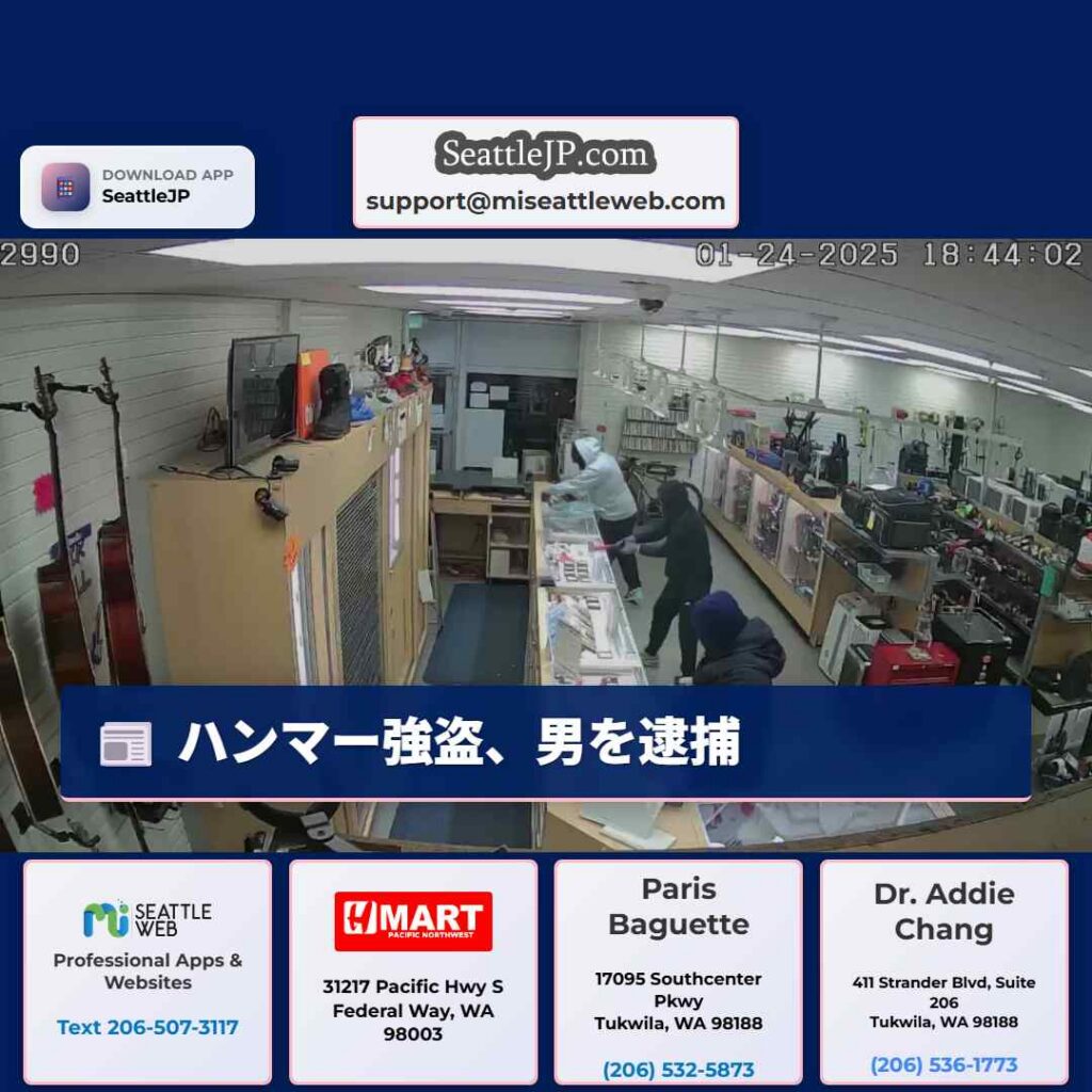 ハンマー強盗、男を逮捕