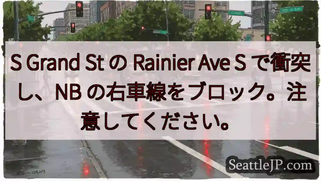 S Grand St の Rainier Ave S で衝突し、NB