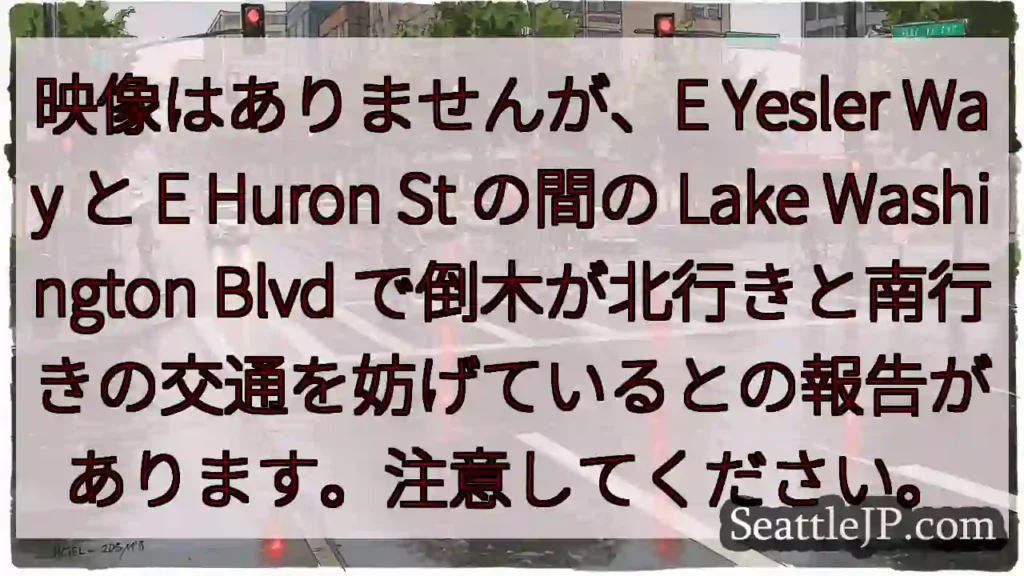 映像はありませんが、E Yesler Way と E Huron St の間の Lake