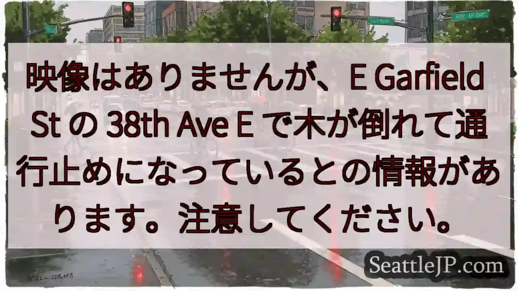 映像はありませんが、E Garfield St の 38th Ave E