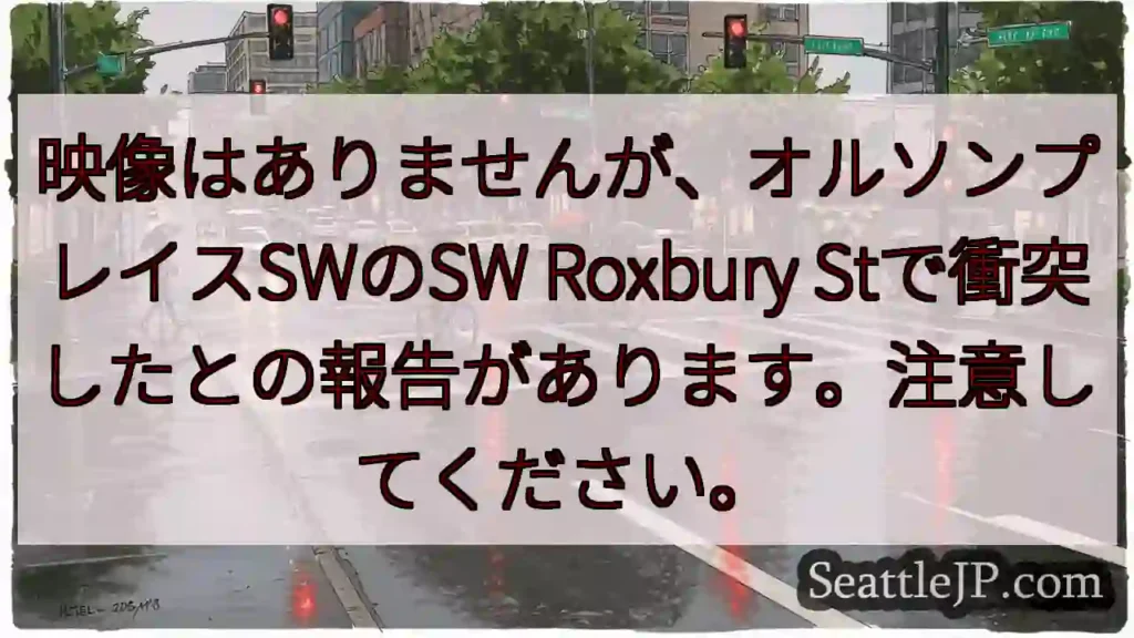 映像はありませんが、オルソンプレイスSWのSW Roxbury