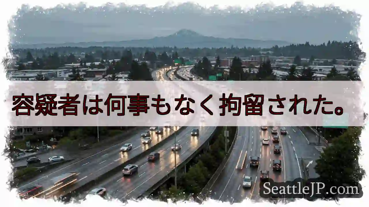 容疑者は何事もなく拘留された。
