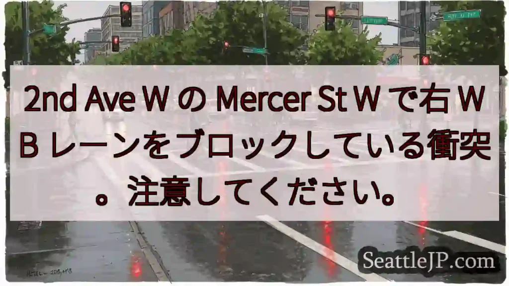 2nd Ave W の Mercer St W で右 WB