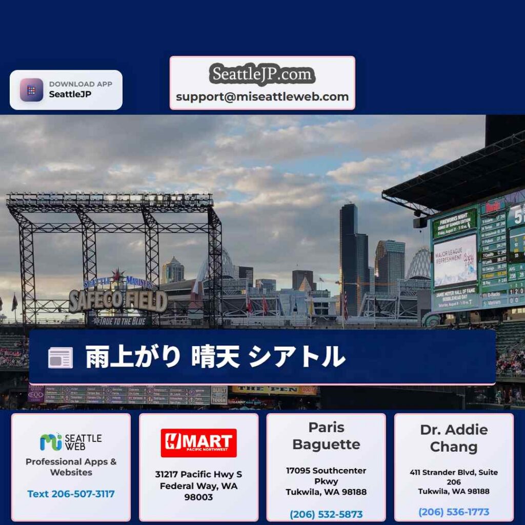 雨上がり 晴天 シアトル