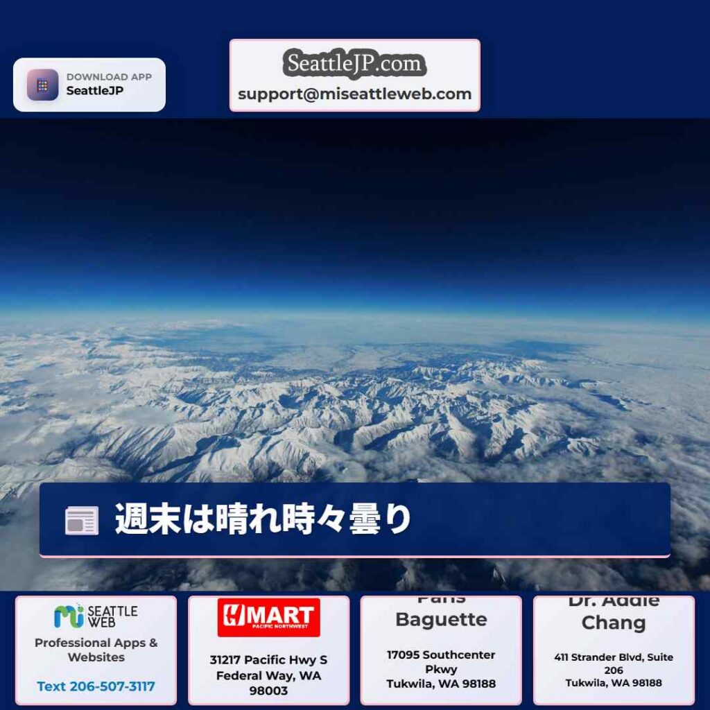 週末は晴れ時々曇り