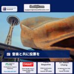 音楽と共に投票を