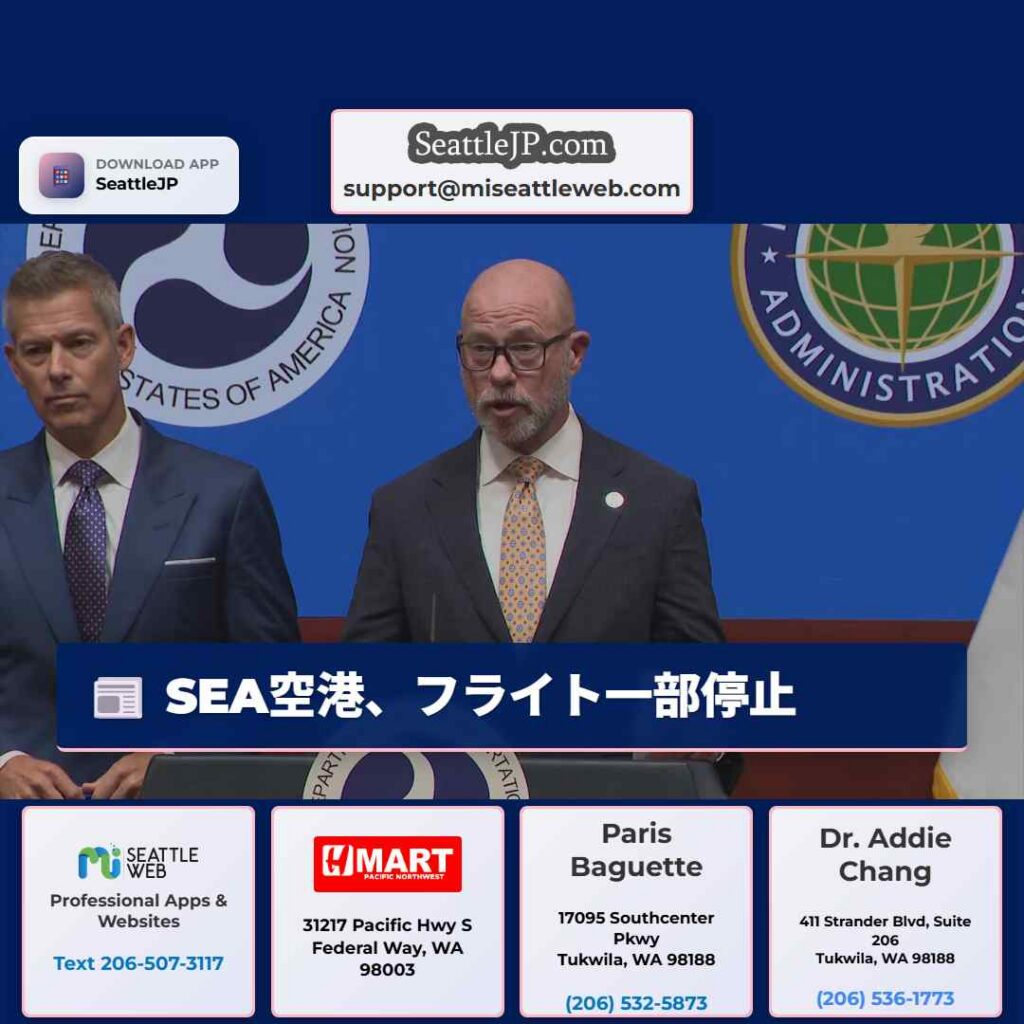 SEA空港、フライト一部停止