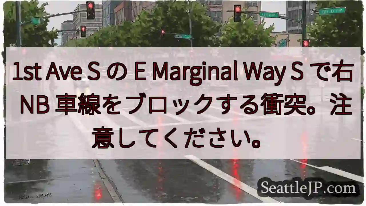 1st Ave S の E Marginal Way S で右 NB