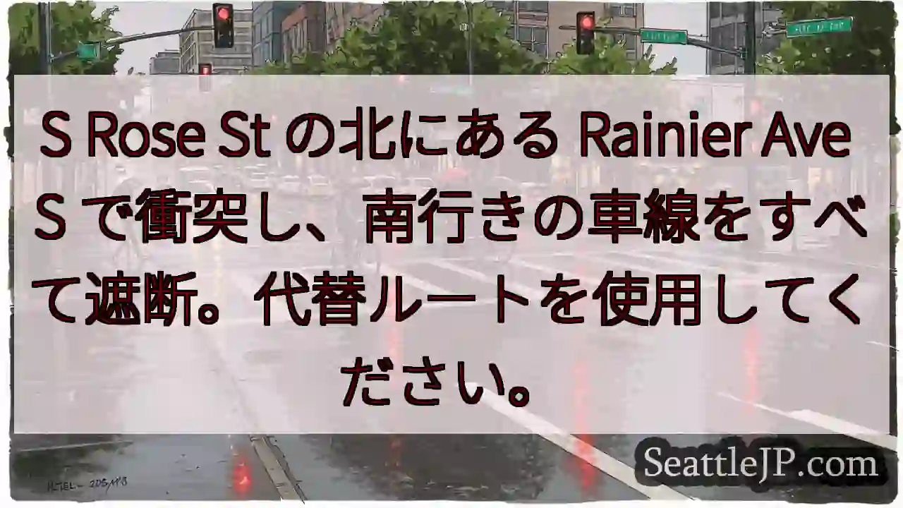 S Rose St の北にある Rainier Ave S