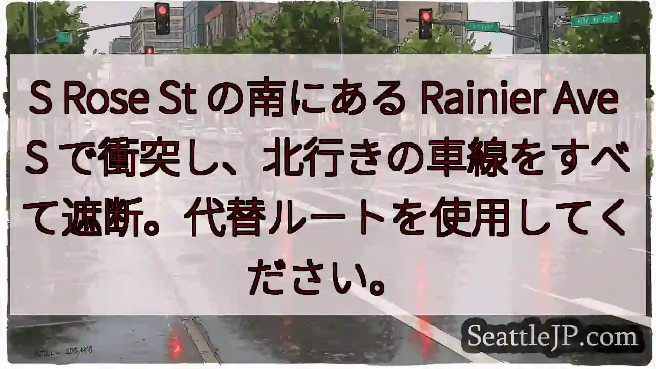 S Rose St の南にある Rainier Ave S