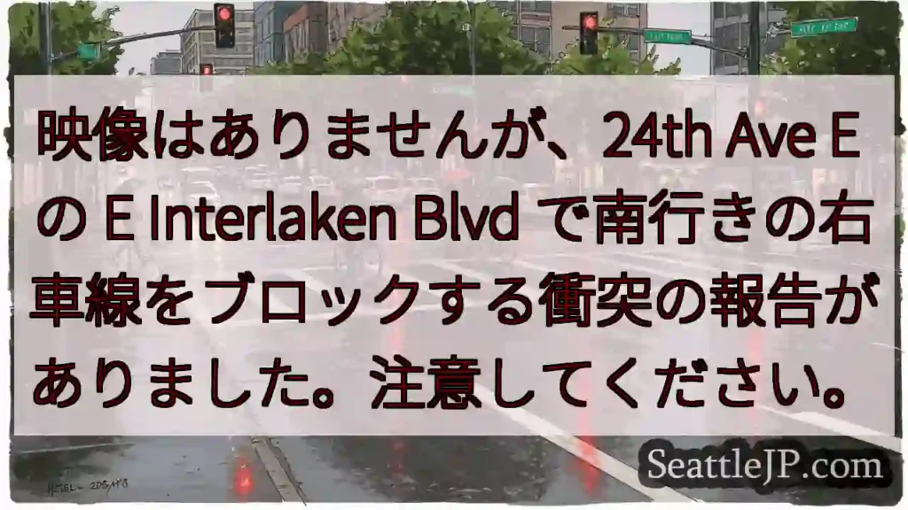 映像はありませんが、24th Ave E の E Interlaken Blvd