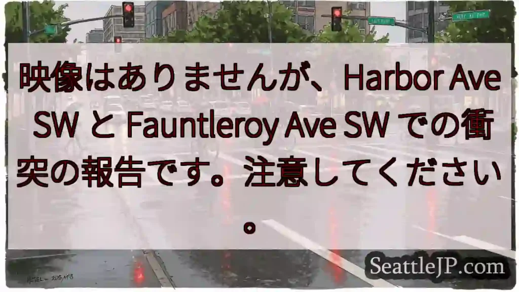 映像はありませんが、Harbor Ave SW と Fauntleroy Ave SW